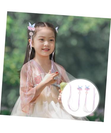 Beaupretty 2 Pairs Hanfu headwear hanfu hair accessories vintage hair clips girls hair accessories hair clips for kids japanese tassel hairpin kimono hair pin Vintage Hairpins Kid dense - Buy Online on GoSupps.com