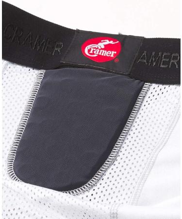 Cramer Hurricane 5 Pad Football Girdle - XX-Large White | Breathable Football Gear with Thigh Hip & Tailbone Pads for Ultimate Protection - Buy Online on GoSupps.com