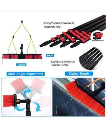 Photovoltaic Cleaner Teleswindow Cleaner Panel Cleaning Brush Water Fed Brush Head Multi-Angles Conservatory Roof Glass Cleaning Brush (Color : 6m) (9m) - Buy Online on GoSupps.com