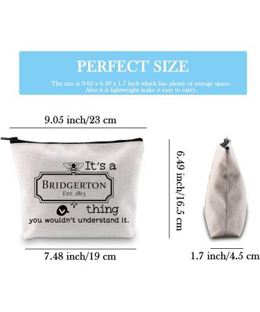 Bridgerton Toiletry Bag for Fans | Stylish Medium Accessory Inspired by the TV Series - Buy Online on GoSupps.com