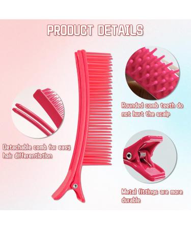 3 Pcs Hair Clips for Styling Sectioning Section Hair Quickly and Efficiently while Coloring Cutting and Styling Hair Stylist Nonslip Hair Clips for Professional Salon Home Styling Sectioning Haircuts Dying Hair DIY Accessories (Multicolour) - Buy Online on GoSupps.com
