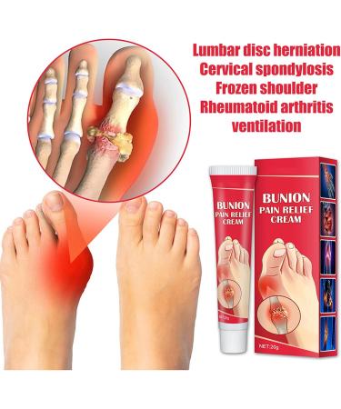 Bunion Pain Relief Cream - Soothing Bunion Relief & Inflammation Treatment 20g - Buy Online on GoSupps.com