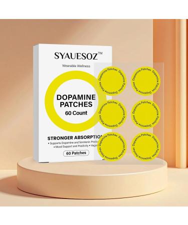 SYAUESOZ Dopamine Patches Vegan Mood Support Patches Patch Cosmetic Natural Ingredients Patch 60 Count (Pack of 1) - Buy Online on GoSupps.com