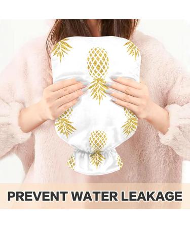 Hot Water Bottle with Pineapple Cover - 2L Pain Relief & Menstrual Cramps Heating Bag | Buy Internationally - Buy Online on GoSupps.com