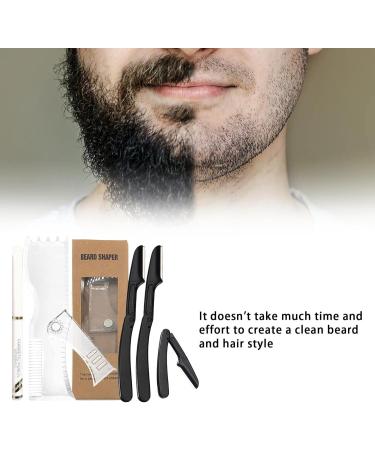 Buy Tytlyworth Beard Styling Tool - Transparent Bar Directional Tool with Non-Slip Rubber | Premium White Chul Styling Device - Buy Online on GoSupps.com
