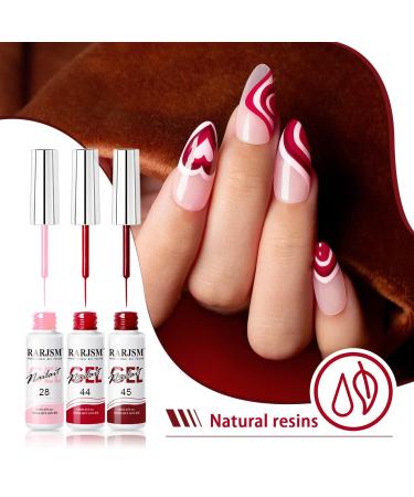 Buy RARJSM Nail Art Gel Liner Set - 24 Colors for Nail Art Design | Soak Off UV LED Curing | Glitter & Creative Painting - Buy Online on GoSupps.com