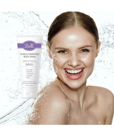 Pamper Your Skin with Belli Pure and Pampered Body Wash - Vegan & Moisturizing (6.5oz) - Buy Online on GoSupps.com