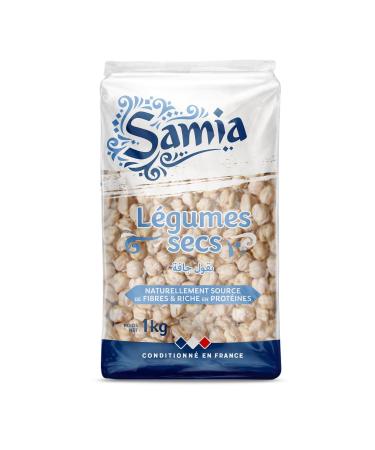 SAMIA Pois Chiches Extra Gros Texture Fondante et Go t Authentique Sachet Pratique 1 kg - Lot de 3 - vendu par Lot