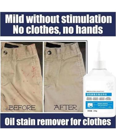 Active Enzymes for Clothes Cleaning Garment Stubborn Stain Cleaner Oil Remover Bio-Enzyme Degreasing Agent (2pcs) - Buy Online on GoSupps.com