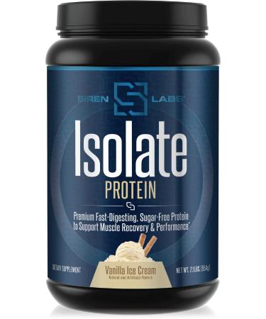 Isolate Premium Whey Protein Powder Keto Isolate and Hydrolysate with Amino Acids Including Glutamine for Lean Muscle Growth and Recovery - Vanilla Ice Cream (30 Servings) Vanilla 2 Pound (Pack of 1)