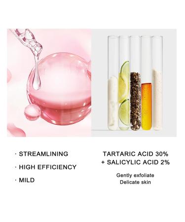 AHA+BHA Salicylic Acid Exfoliating & Brightening & Removing Blackhead Essence Glycolic Acid Facial Serum Face Skincare 30ml Deep Moisturizing Whitening - Buy Online on GoSupps.com