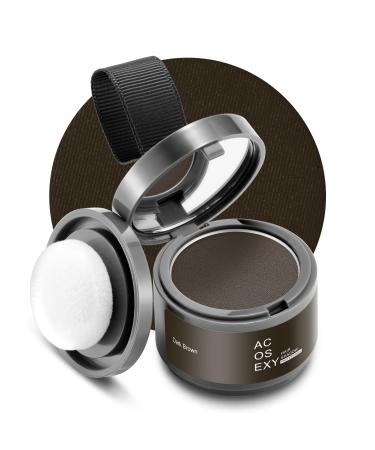 Root Cover Up Hair and Beard Line Powder - Dark Brown for Women's Eyebrows Men's Gray Hair Coverage Bald Spots (Dark Brown)