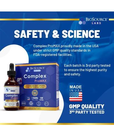 BioSource Labs Complex ProMAX Premium Diet Drops - 2 Fl Oz (Pack of 2) - Buy Online on GoSupps.com