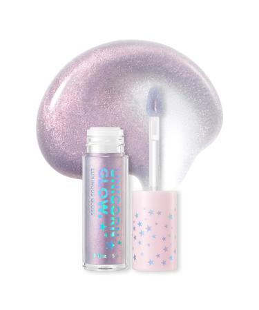 UNICORN GLOW Luminous Lip Gloss 4 Aurora - Shimmery Glitter Moisturizing Lip Gloss with Shimmery Finish - Lightweight  Sheer  and Hydrating 0.18 oz. / 5 g