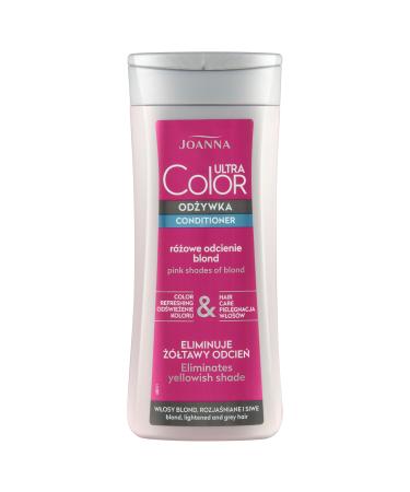 Joanna Ultra Color - Conditioner for pink and pink -colored hair - color refreshment & care - moisturizing - for cool blonde tones - rinsing against yellow tinge - 200ml Pink Shades of Blond - Buy Online on GoSupps.com
