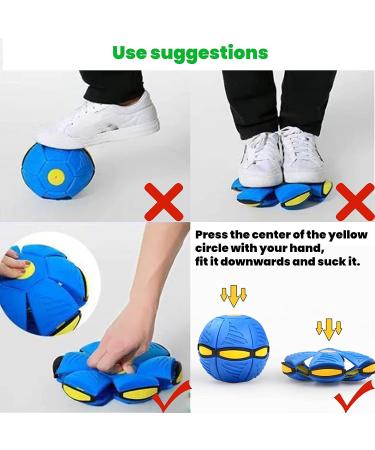 Yeahboom UFO Magical Flying Saucer Ball - Ultimate Dog Frisbee Toy for Outdoor Fun | Blue Dog Balls & Flying Saucer for Dogs - Buy Online on GoSupps.com