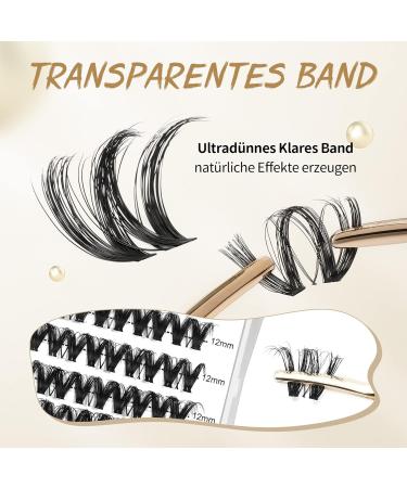 Shop Individual Eyelash Clusters - D Curl Mix 8-16mm | 72-Pack for DIY Extensions - Buy Online on GoSupps.com