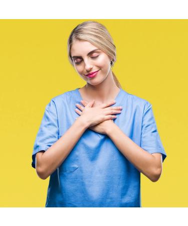 Rhinestone Stethoscope Earrings for RN Nurses | Dangle Drop Jewelry Gift for Women | Heart Design with Red Crystals - Buy Online on GoSupps.com