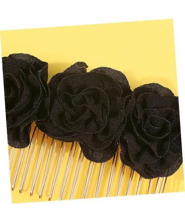 FRCOLOR Bridal Headpieces for Wedding Black Barrettes Hair Accessories for Prom Black Hair Clips Women's Hair Clips Barrettes for Women Floral Hair Accessories Blush The Flowers Miss - Buy Online on GoSupps.com