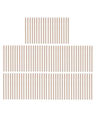 Ankroyu 100 pieces/bags made of wood hair removal sticks depilatory growth applicators made of wood spatula hair removal tools for eyebrows ears face mustache bik