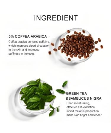5% Caffeine Eye Serum with Green Tea & Sambucus Nigra | Reduces Dark Circles & Swelling | Professional Skincare for Women - 30ml - Buy Online on GoSupps.com
