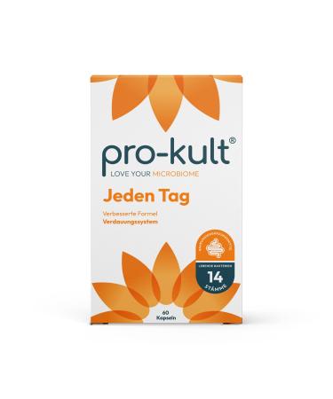 Pro-Kult Advanced Multi-Strain Formula Probiotic for the Digestive System - 60 Capsules