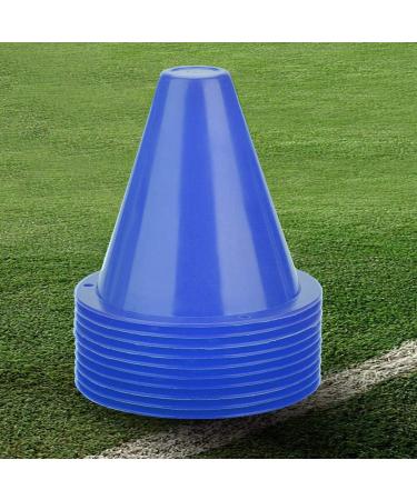Alomejor 10pcs Blue Football Training Traffic Cones - Set of 10 Soccer Cones for Agility Drills - Buy Online on GoSupps.com