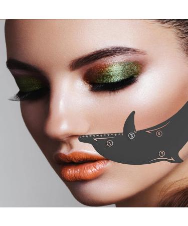 Eyeliner Stencils Mascara Guard for Eyelashes Silicone Multi-purpose Eye Makeup Tool for Beginner Eyeliner Eyeshadow Applicator Aid Tool Quick Stencil Aid Eyeliner Molds Eyeliner Stencil Pads Black - Buy Online on GoSupps.com
