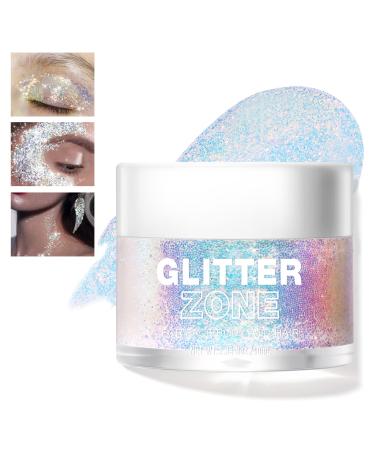 HOSAILY Face Body Glitter Gel Holographic Chameleon Mermaid Sequins Liquid Glitter for Hair Eye Lip Nail Long Lasting Color Shifting Metallic Sparkling Glitter Makeup Festival Party Accessories 01