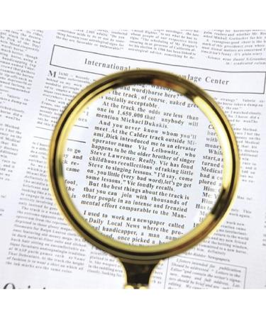 Magnifying Glasses for Hobbies Reading Magnifier 80mm Copper Magnifying Glass Hand-held Magnifying Glass Magnifying Glass Antique Hand-held Magnifying Glass for Welding Assembly Repair Styling  - Buy Online on GoSupps.com