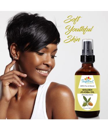 Buy 4 oz Jojoba Oil - Natural Pure Cold Pressed Moisturizer for Skin Hair Nails | International Shipping Available - Buy Online on GoSupps.com