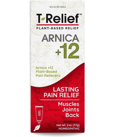 T-Relief Arnica +12 Gel for Fast Relief from Back Pain, Joint Soreness, Muscle Aches & Stiffness - 2 oz - Buy Online on GoSupps.com