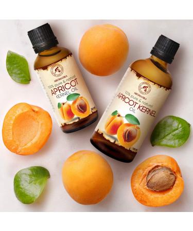 Pure Cold-Pressed Apricot Kernel Oil 50ml - Organic Prunus Armeniaca from Italy | Best Carrier Oil for Skin & Hair Care - Moisturizes Dry Hair & Repairs Split Ends - Buy Online on GoSupps.com