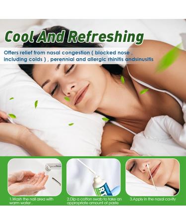 Rhinitis Cream for Sinusitis & Nasal Relief - 20g Clogged Nose Ointment | Fast-Acting Sinus Infection Relief - Buy Online on GoSupps.com