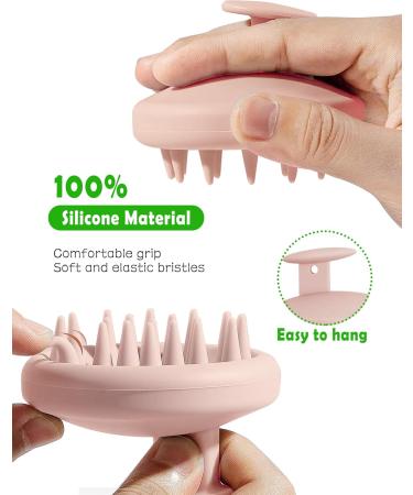 Sivlki Scalp Massage Brush | Silicone Shampoo Brush for Dandruff Relief & Hair Growth | Head Massage Tool | Flesh Color - Buy Online on GoSupps.com