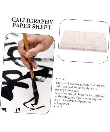 CORHAD 100pcs Grid Rice Paper Painting Paper Picture Paper Calligraphy Supply Quarto Art Paper X32 - Buy Online on GoSupps.com