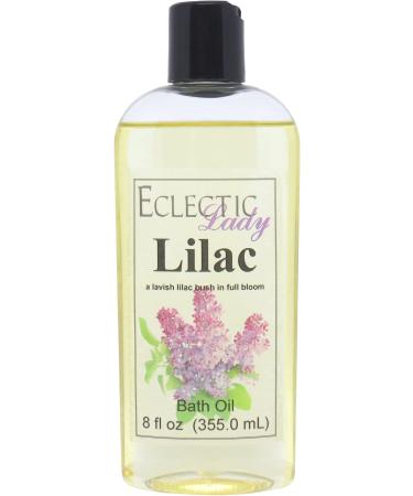 Lilac Bath Oil by Eclectic Lady  8 oz 8 Ounce - Buy Online on GoSupps.com