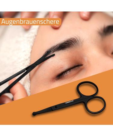 Utopia Care Professional Stainless Steel Beauty Scissors Set - Hairdressing Eyebrows Nasal Hair Ear Screens & Nail Scissors - Safe Black Skin Scissors for All Your Grooming Needs - Buy Online on GoSupps.com