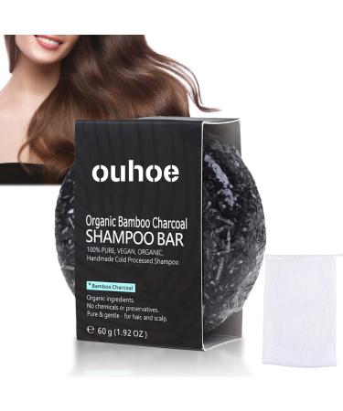 Anti Grey Bar Anti Grey Bar for Hair Anti Grey Bar Beard Bamboo Charcoal Black Soap for Grey Hair Darken Hair Solid Soap for Hair Scalp Cleanse