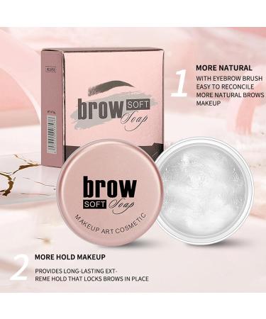 Eyebrow Soapbar Waterproof Clear Brow Gel | Clear Brow Styling Wax for Brows Eyebrow Shaping Wax for Lamination Effect Eyebrow Makeup Guanglu - Buy Online on GoSupps.com