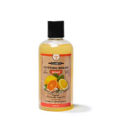 Cutting Board Butcher Block Organic Soap - All Natural Castile Based and Enriched with Citrus Orange & Lemon Extracts - Cleaner for Kitchen Countertops, Butcher Blocks, Bamboo, Wooden Bowls