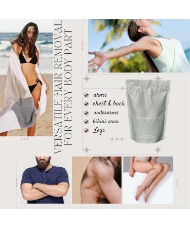 Hair Removal Powder Body Hair Removal Gentle Hair Removal for Sensitive Skin Armpits Legs Upper Lip Chest Face - Buy Online on GoSupps.com