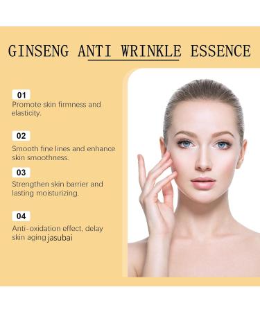  JASUBAI Ginseng Water Essence Moisturizing Anti-Aging Anti-Wrinkle Firming Serum Ginseng Gold Polypeptide Anti-Wrinkle Moisturizing and Nourishing Face Serum (2 Pcs) - Buy Online on GoSupps.com