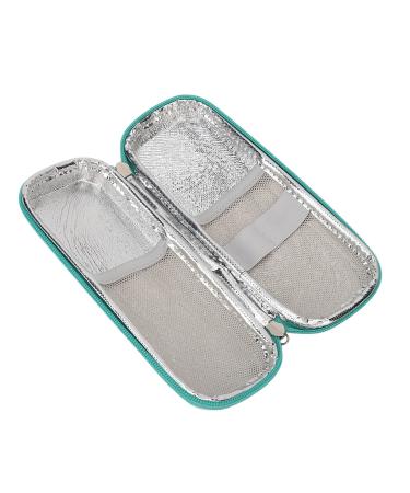 Insulin Pen Bag Insulin Cooler Case Marble Green Fashionable Insulated EVA Safe for Diabetic Supplies