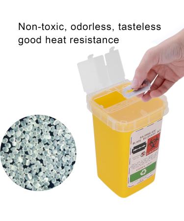Sharps Disposal Container Disposal Blade Container Barbershop Hair Salon Shaving Knife Blade Disposal Collect Box for Home and Professional use(yellow) - Buy Online on GoSupps.com