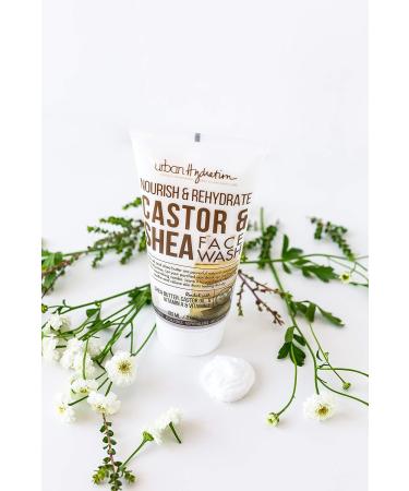Urban Hydration Castor & Shea Cleanser - Combats Dry Skin, Detoxifies, Hydrates | Anti-Aging Benefits, Glowing & Smooth Skin | 6 fl oz Unscented - Buy Online on GoSupps.com