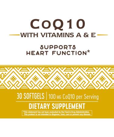 Nature's Way CoQ10 100 mg - 30 Softgels | Heart Health & Energy Support - Buy Online on GoSupps.com