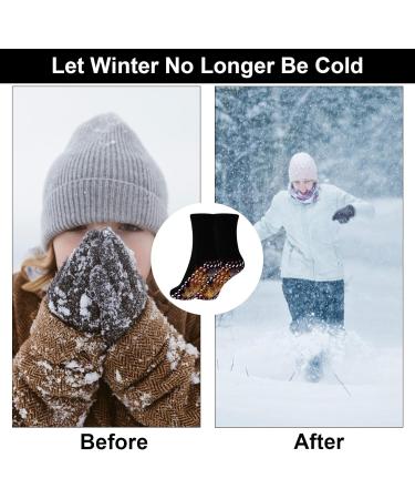 Self-Heating Socks - 6 Pairs of Tourmaline Warm Socks for Men & Women | Best Winter Outdoor Skiing Comfort - Buy Online on GoSupps.com