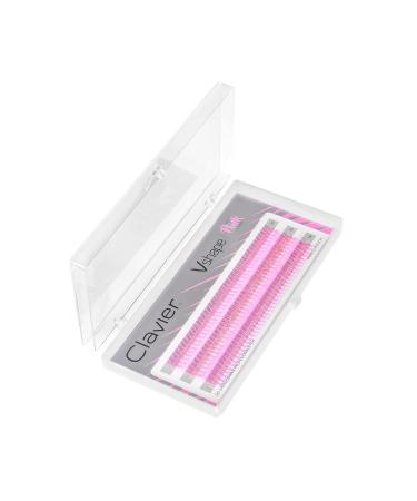 Buy V-Shape Fishtail C-Curl Colored Tufted Artificial Eyelashes | Kardashian Effect | 10 Lashes per Tuft | 10-14mm Lengths | Pink Color Edition - International Shipping - Buy Online on GoSupps.com