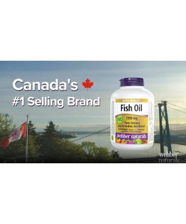 Webber Naturals Super Quality Fish Oil 1390mg High DHA & EPA Omega 3 Concentration. No Fishy Aftertaste - Buy Online on GoSupps.com